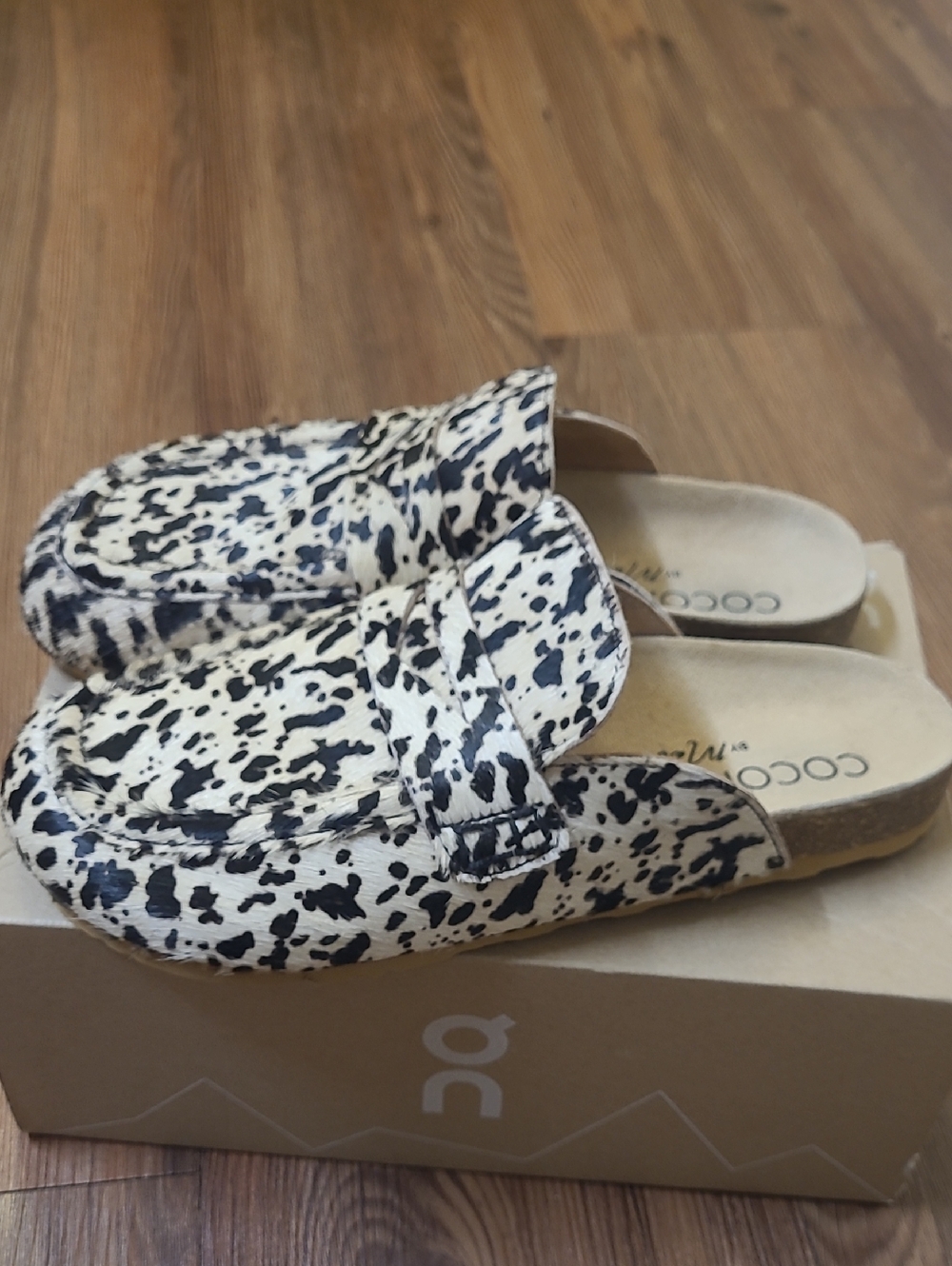 Coconuts by Matisse Black & Cream Spotted Mule